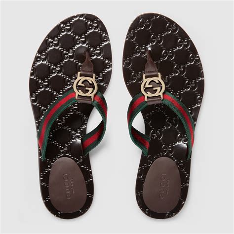 gucci areia thong sandals|Slides for Women .